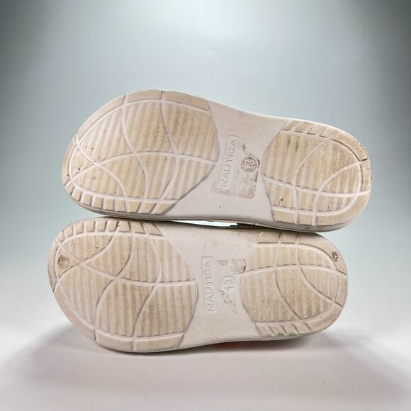 Nautica Clogs White Pink Unicorn Hearts Platform Slip On Shoes Youth Size 13 - Picture 8 of 10